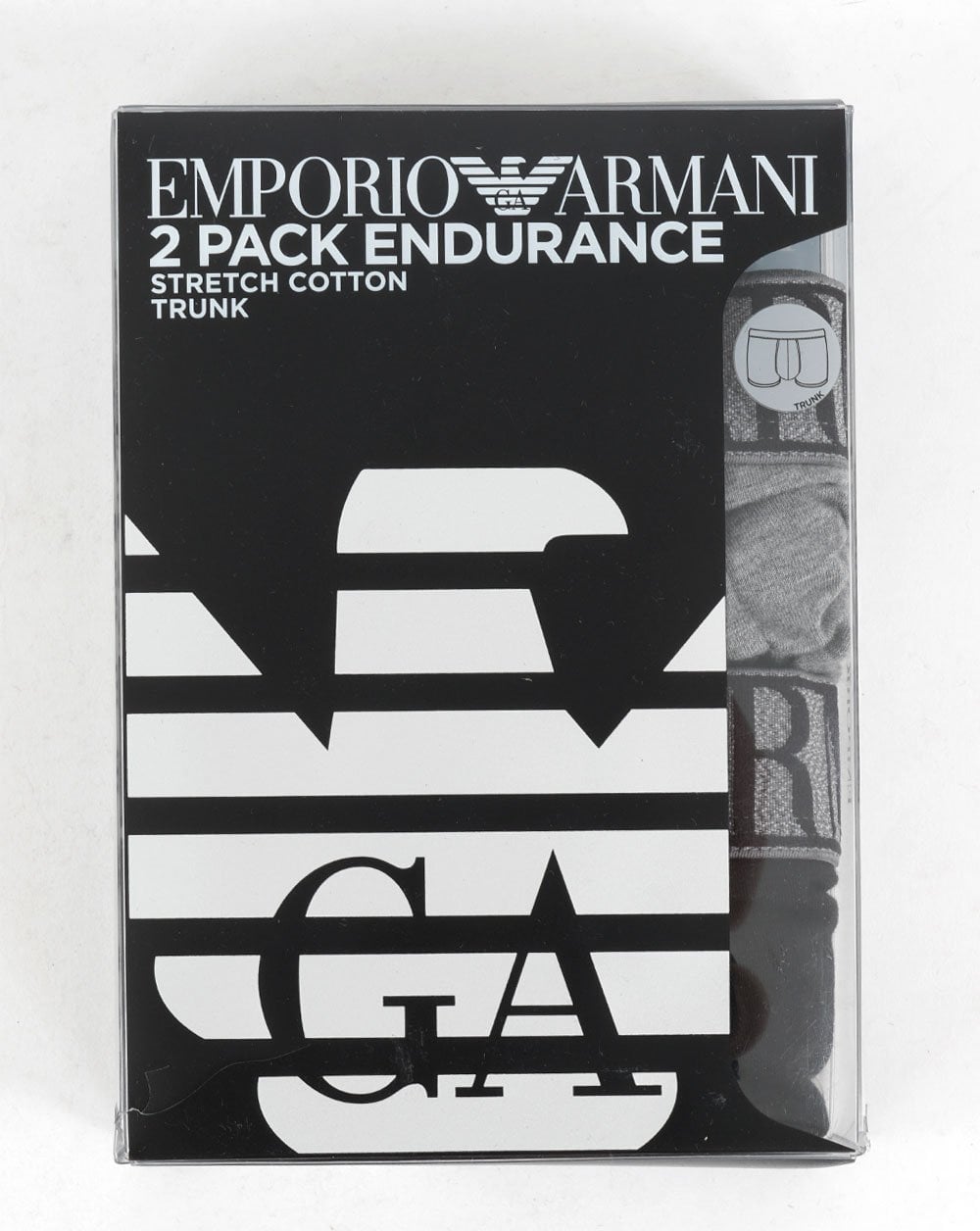 Emporio Armani Twin Pack Boxers Black/Grey