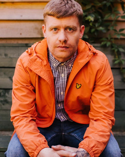 Lyle & Scott Zip Through Hooded Jacket Burnt Orange