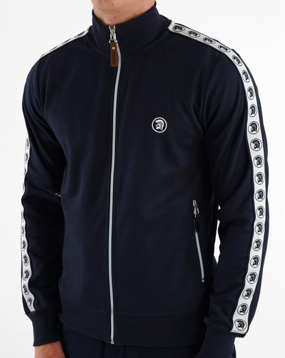 Trojan Taped Track Top Navy