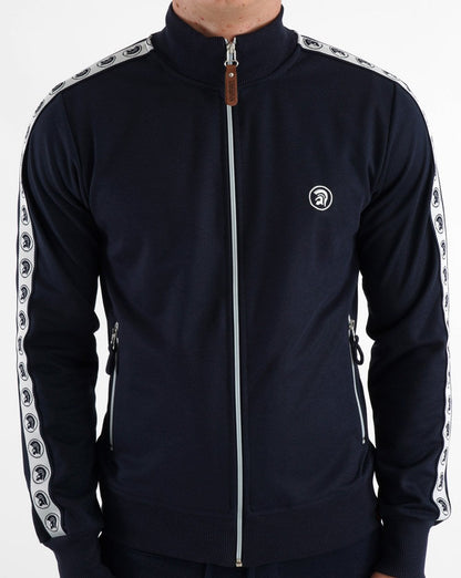 Trojan Taped Track Top Navy