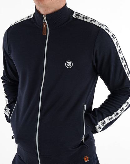 Trojan Taped Track Top Navy