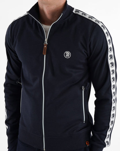 Trojan Taped Track Top Navy