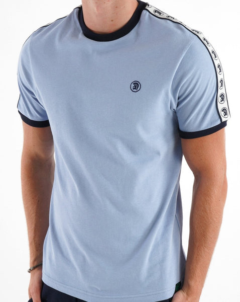 Trojan Taped Sleeve T-shirt Sky