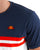 Ellesse Duo Stripe T Shirt Navy/White/Red