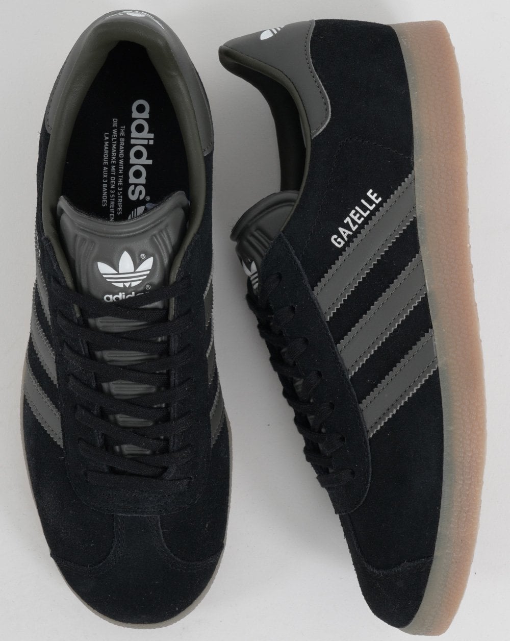 Adidas Gazelle Trainers Black/Grey
