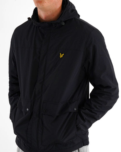 Lyle And Scott Hooded Pocket Jacket Jet Black