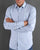 Replay Poplin Cotton Shirt Azure