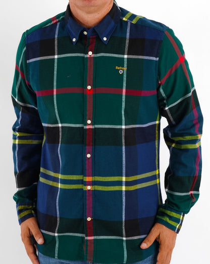 Barbour Stanford Shirt Tartan Green