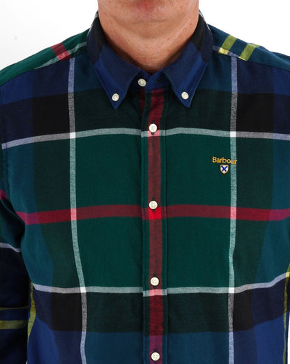 Barbour Stanford Shirt Tartan Green