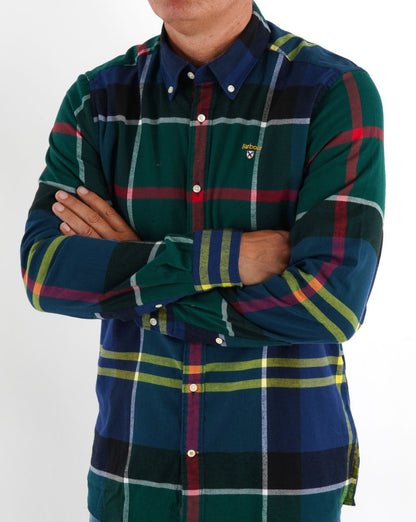 Barbour Stanford Shirt Tartan Green