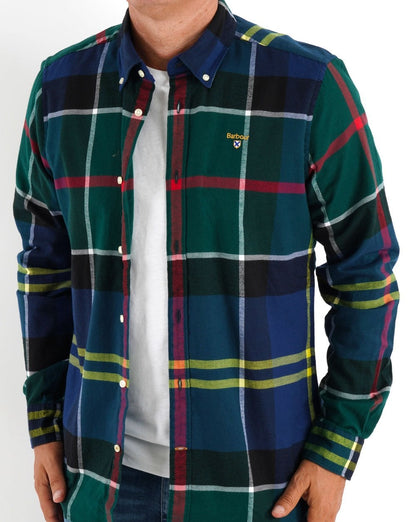 Barbour Stanford Shirt Tartan Green