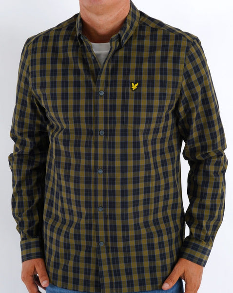 Lyle & Scott Check Shirt Black/Green