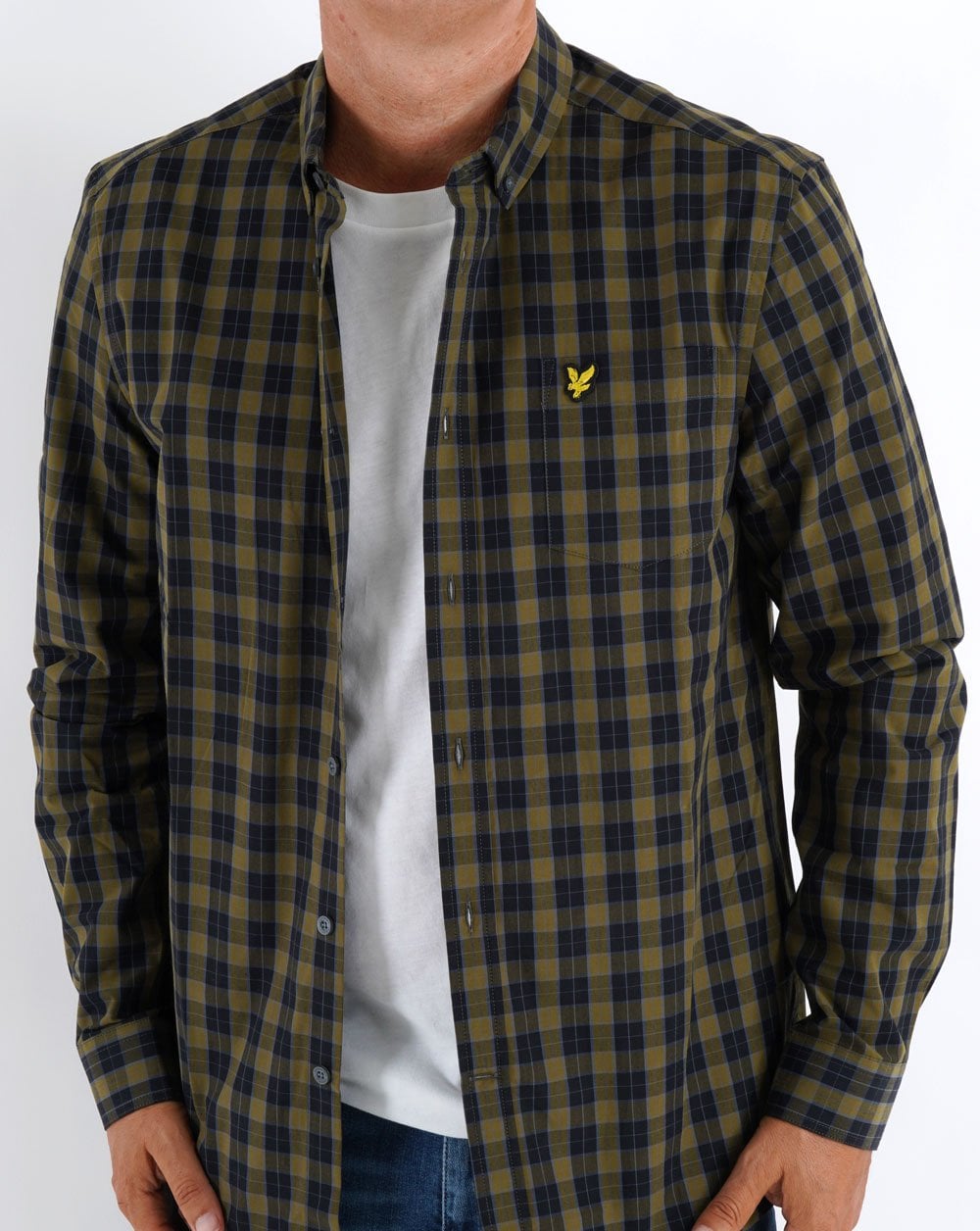 Lyle & Scott Check Shirt Black/Green