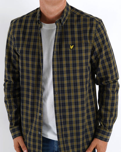 Lyle & Scott Check Shirt Black/Green