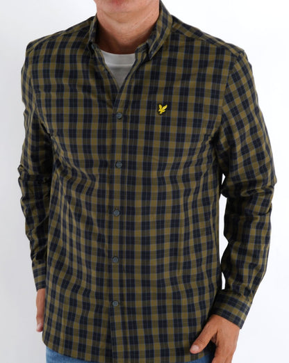 Lyle & Scott Check Shirt Black/Green