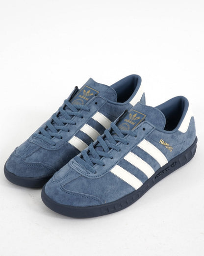 Adidas Hamburg Trainers Steel Blue/Off White