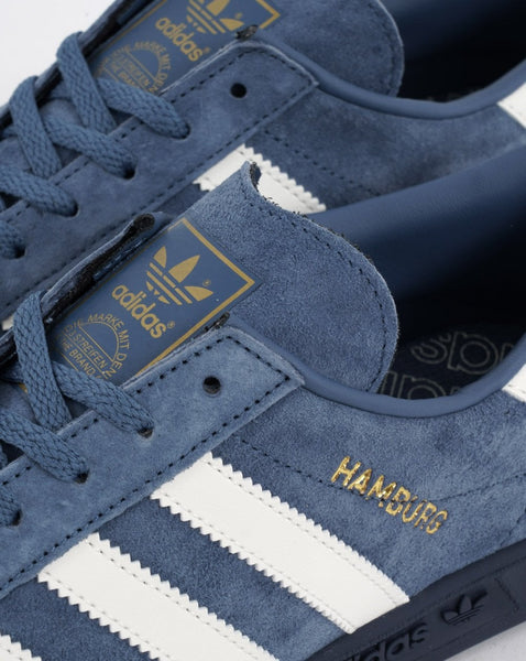 Adidas Hamburg Trainers Steel Blue/Off White