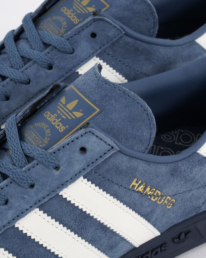 Adidas Hamburg Trainers Steel Blue/Off White