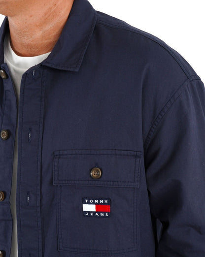 Tommy Jeans Cotton Overshirt Navy