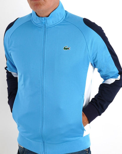 Lacoste Sport Contrasting Track Top Blue/Navy Blue/White