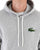 Lacoste Big Croc Pullover Hoodie Silver Chine