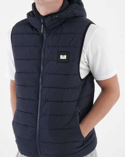 Weekend Offender Toronto Hooded Gilet Navy