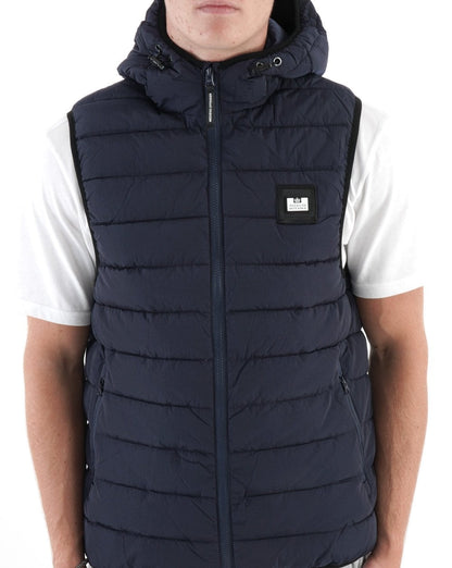 Weekend Offender Toronto Hooded Gilet Navy