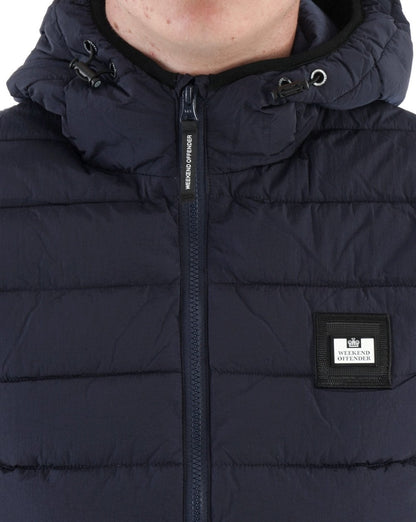Weekend Offender Toronto Hooded Gilet Navy