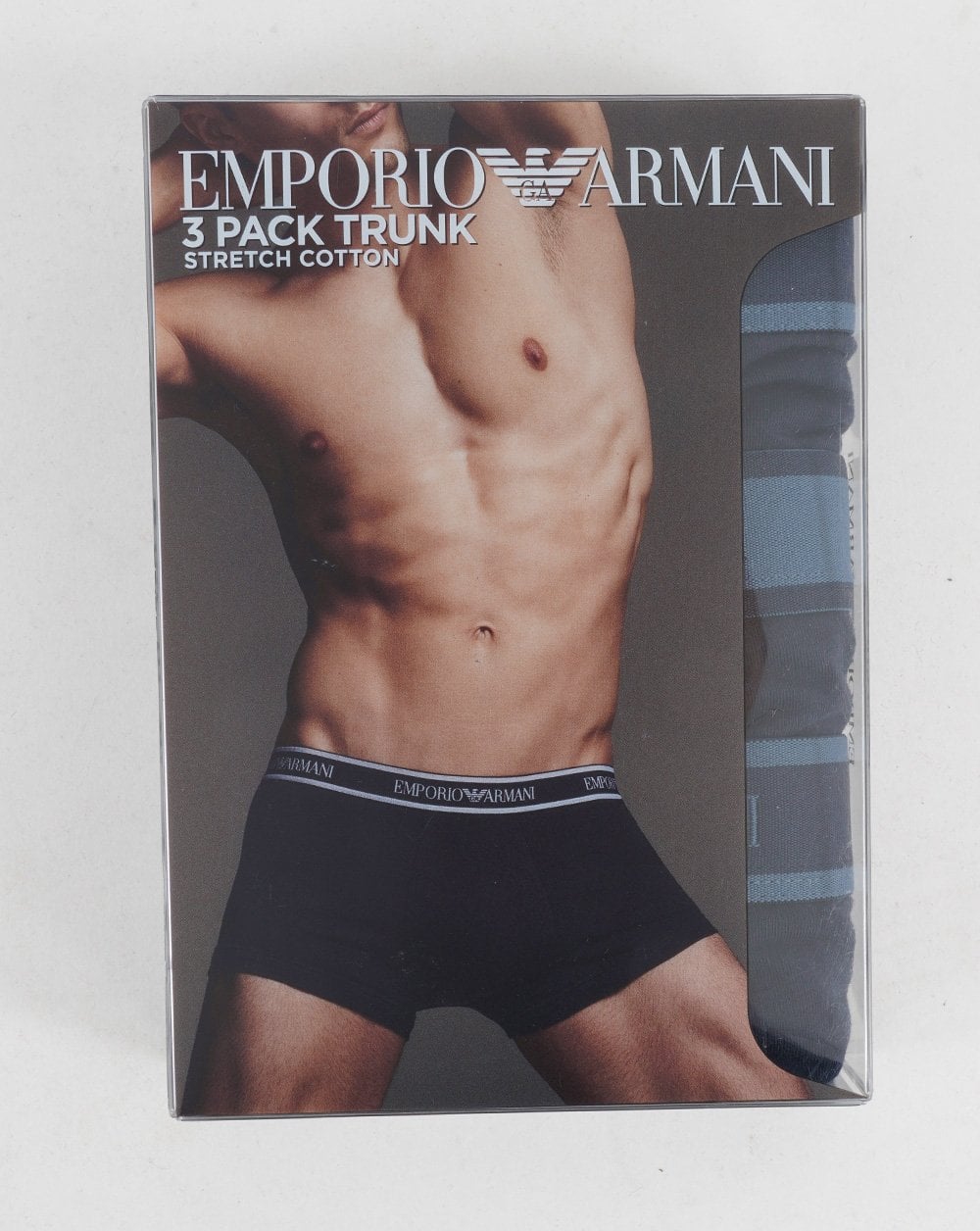 Emporio Armani 3 Pack Boxer Shorts Marine/Blue