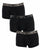 Emporio Armani 3 Pack Boxer Shorts Black/Gold