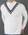 Ska & Soul Twin V Knit Roll Neck Ecru
