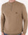 Trojan Textured Zip Funnel Neck Knit Camel