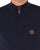 Trojan Textured Zip Funnel Neck Knit Navy