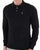 Luke Magnesium Knitted LS Polo Shirt Black