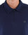 Benetton Zipped Long Sleeve Polo Navy