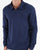 Benetton Zipped Long Sleeve Polo Navy