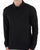 Benetton Zipped Long Sleeve Polo Black