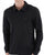 Benetton Zipped Long Sleeve Polo Black