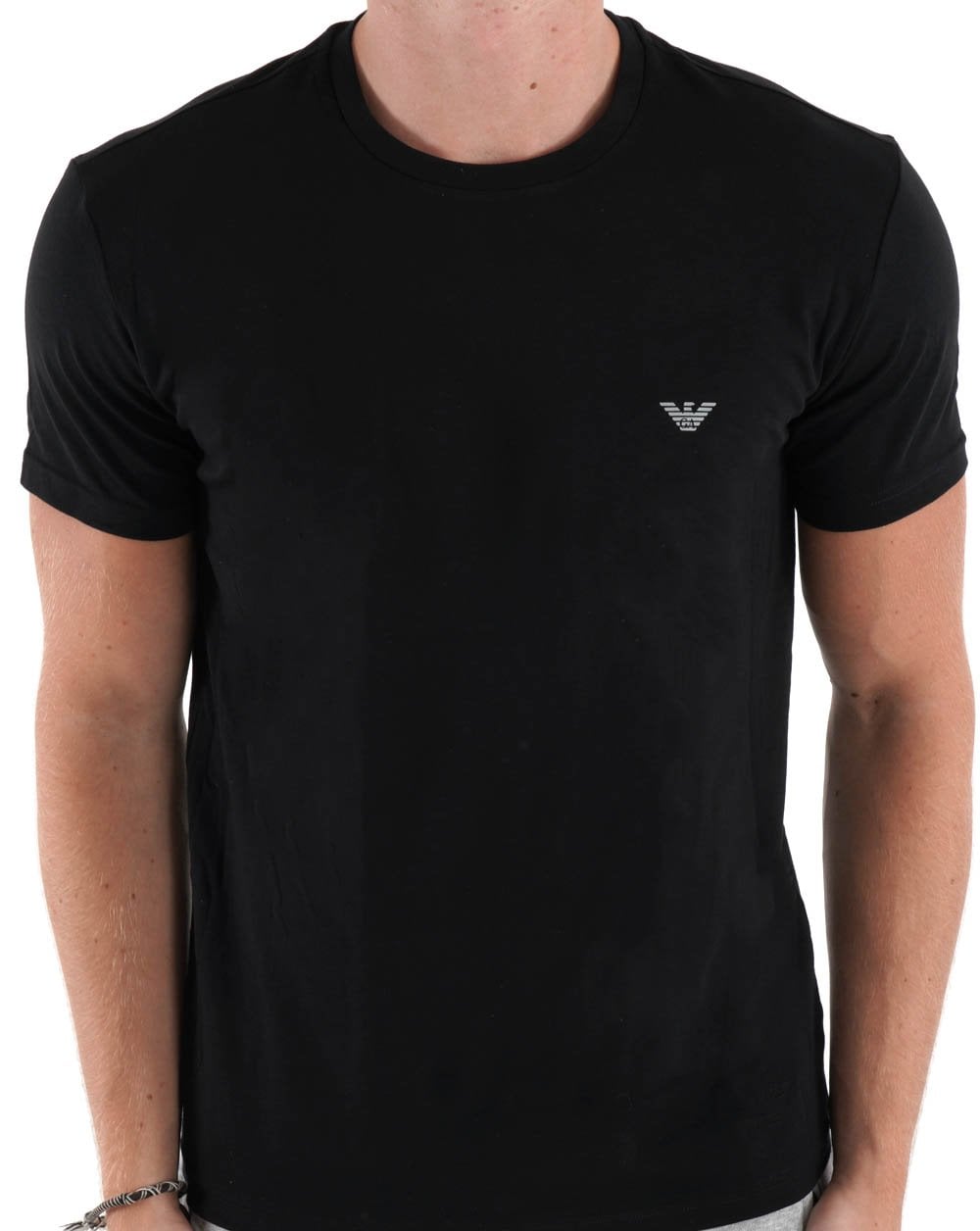 Emporio Armani 2 Pack T Shirts Grey/Black