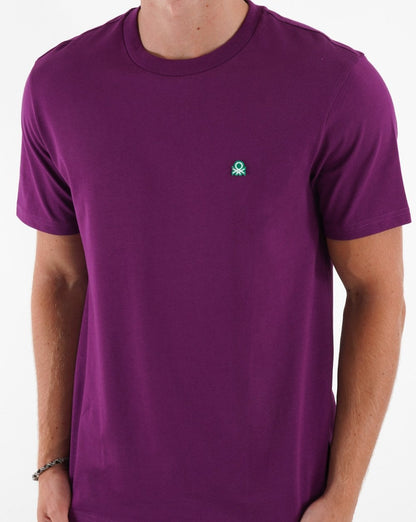 Benetton Small Logo T-shirt Purple