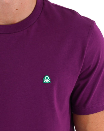 Benetton Small Logo T-shirt Purple