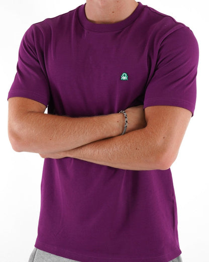 Benetton Small Logo T-shirt Purple