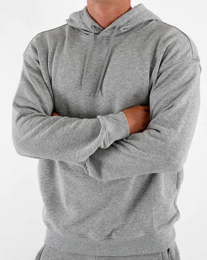 Benetton Cotton Hoodie Grey Marl
