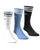 Adidas Originals Crew Socks 3 Pack White/Light Blue/Black