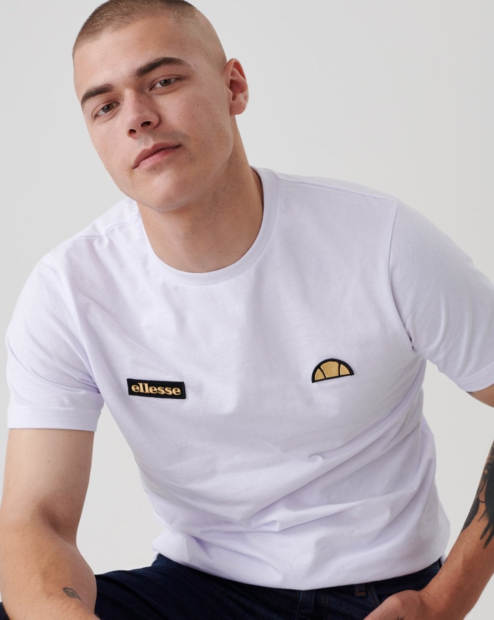 Ellesse Floran T Shirt White/Gold