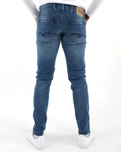 Replay Anbass Slim Fit Jeans Washed Blue
