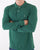 Benetton Long Sleeve Polo Shirt Dark Green
