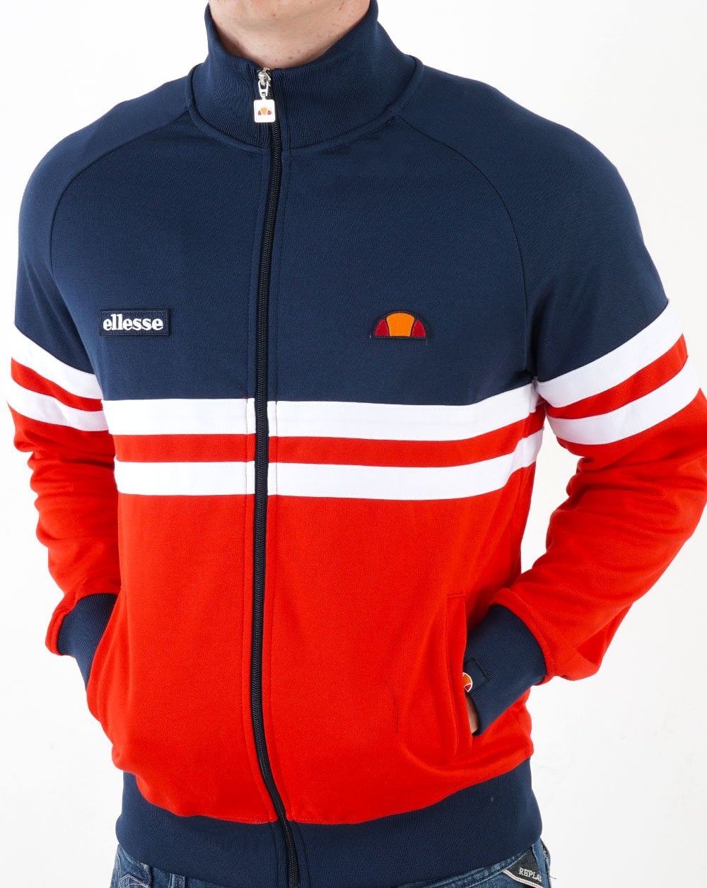 Ellesse Rimini Track Top Navy/Red/White