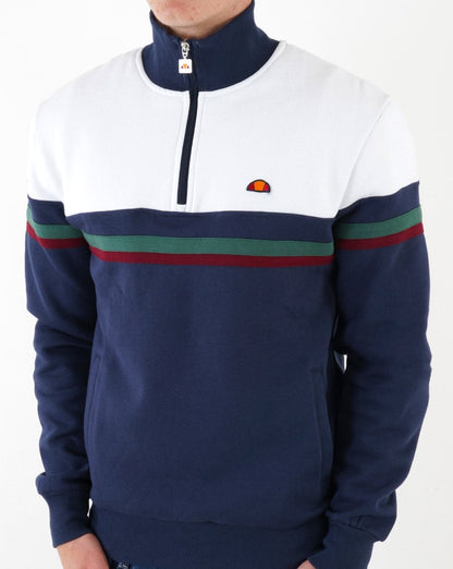 Ellesse Causa Zip Sweater Navy/White