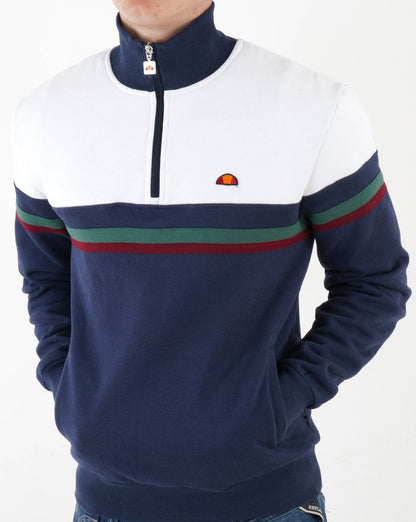 Ellesse Causa Zip Sweater Navy/White